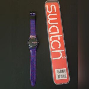 Swatch Original Gent Snaky Purple watch, model number